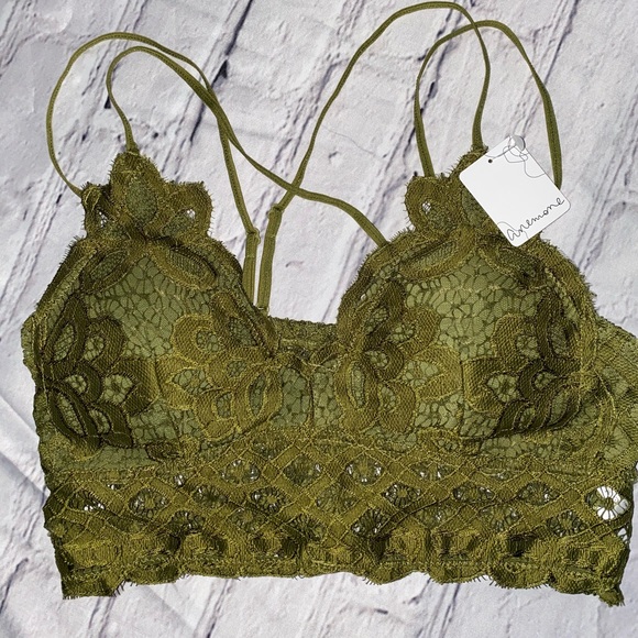 Anemone Other - Boho Floral  Lace Bralette - NWT